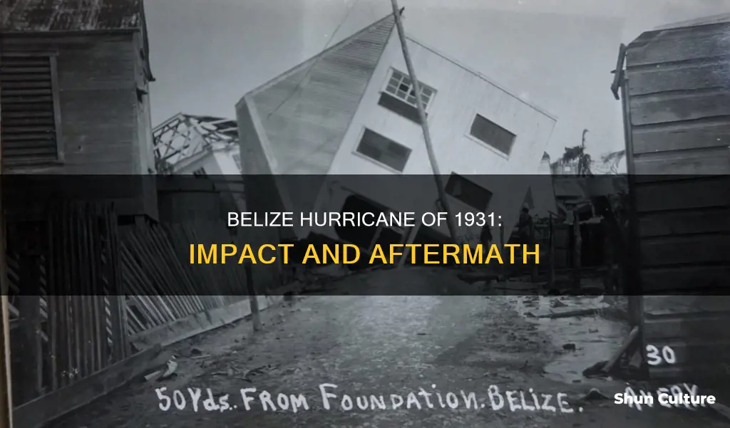 which hurricane hit belize in 1931