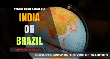 Comparing Landmasses: Canada, USA, India, or Brazil – Which is Largest?