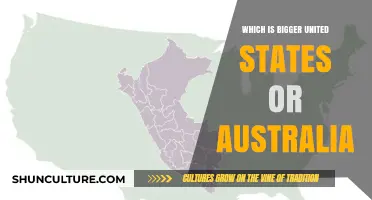 Exploring the Land Mass of Australia and the United States