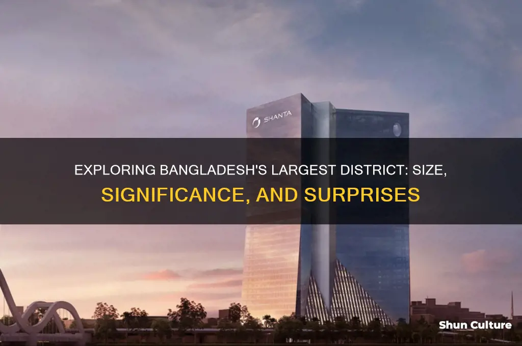 which is the biggest district in bangladesh