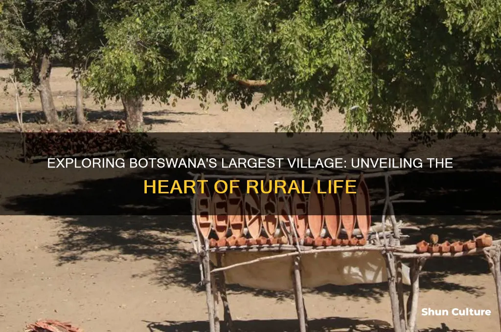 which is the biggest village in botswana