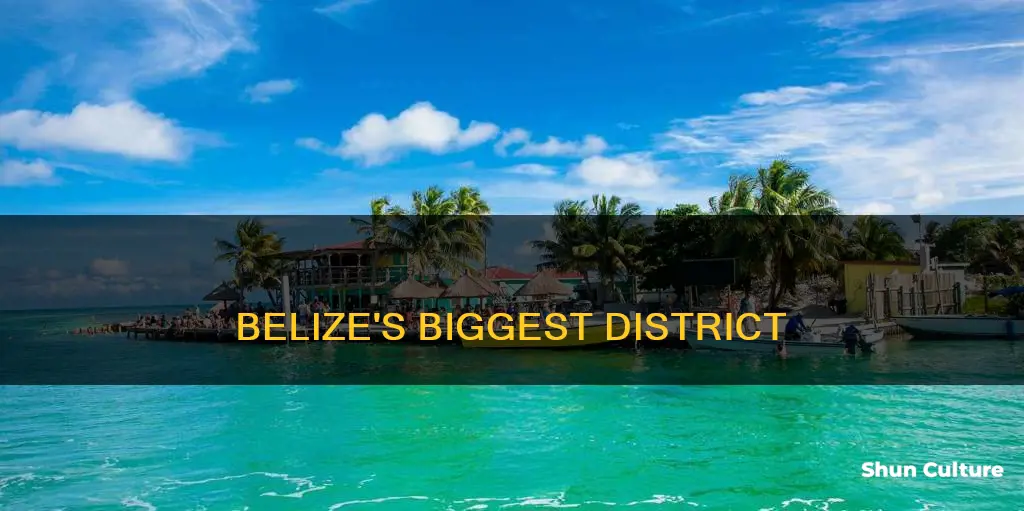 which is the largest district in belize