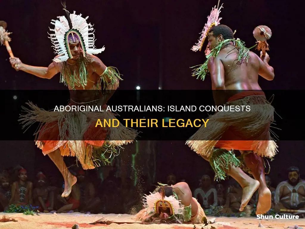 which islands did the aborigines of australia concour