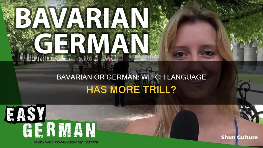 which language trilled bavarian or german