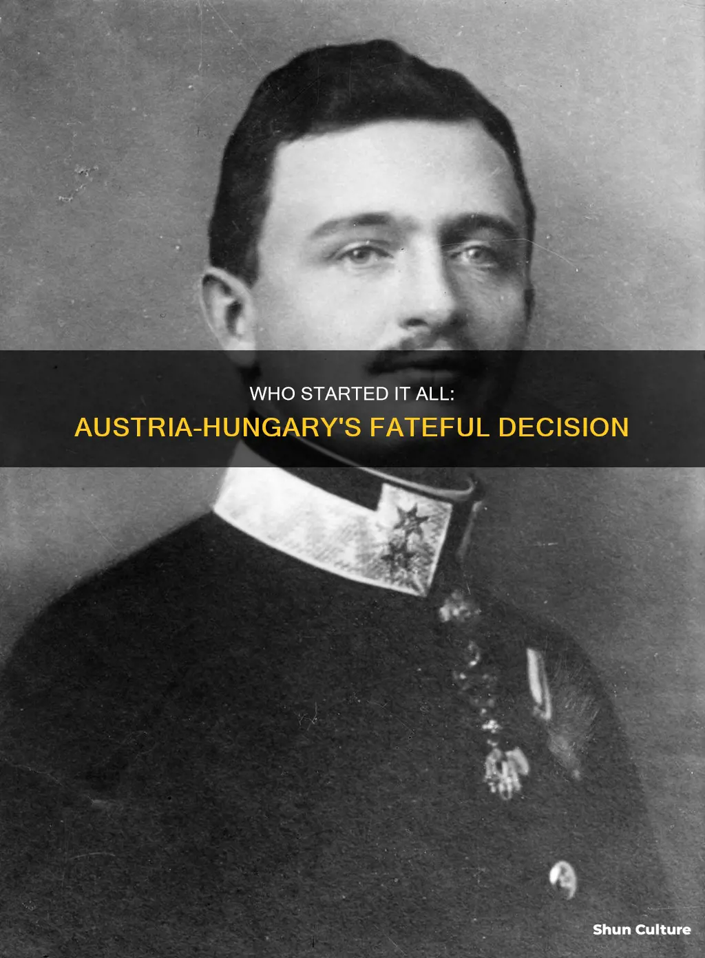which leader of the austrian empire declared war on serbia