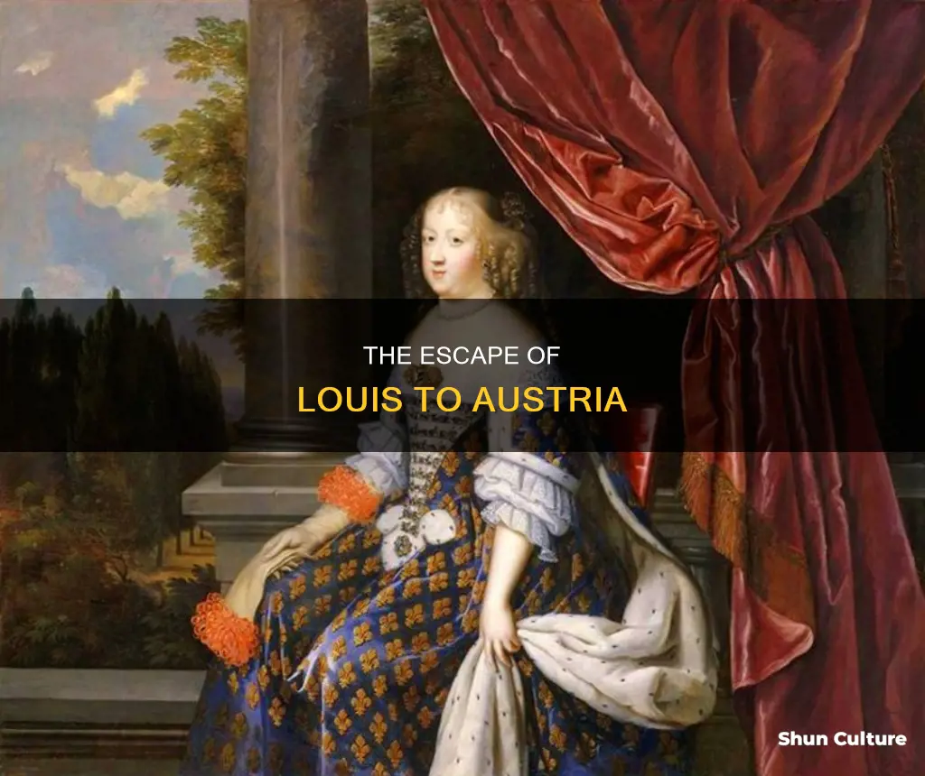 which louis fled to austria