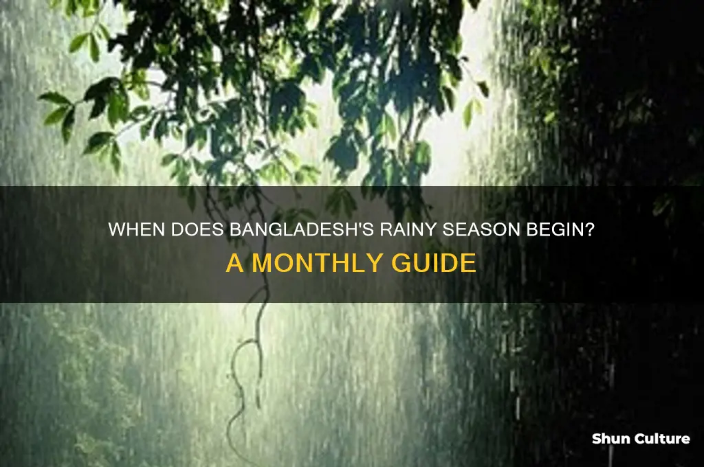 which month is rainy season in bangladesh