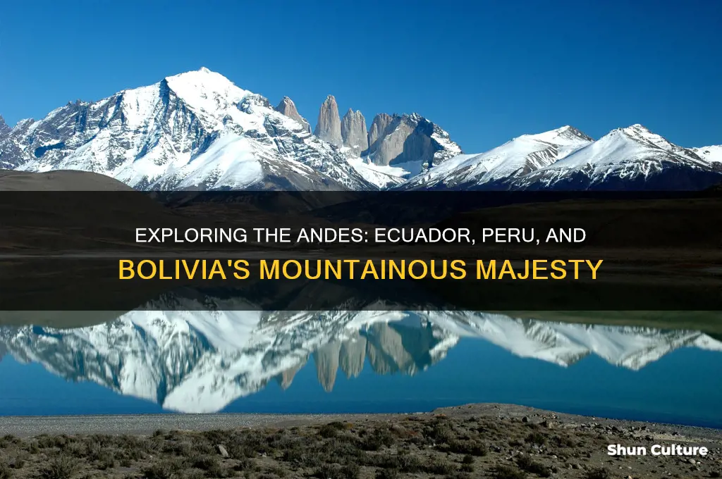 which mountain range crosses ecuador peru and bolivia