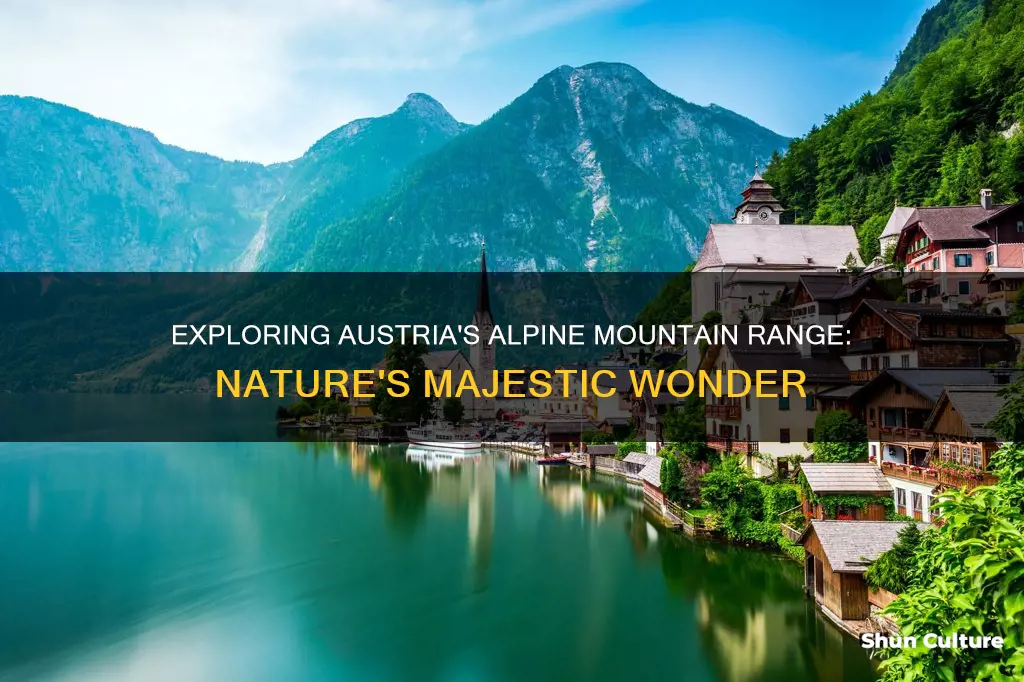 which mountain range runs through austria