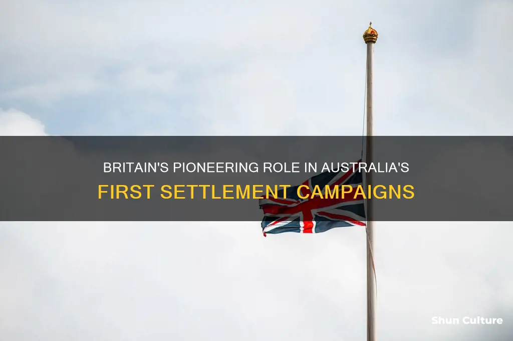 which nation organized the first settlement campaigns to australia