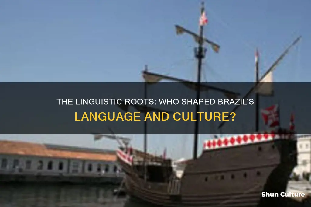 which people gave their language to brazil