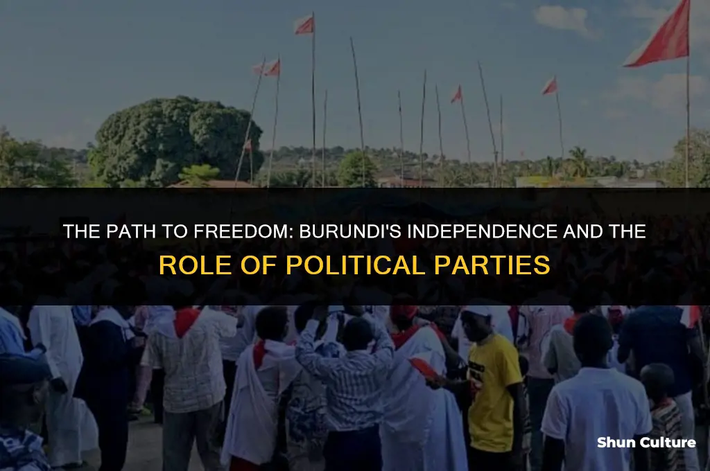 which political party led burundi to independence