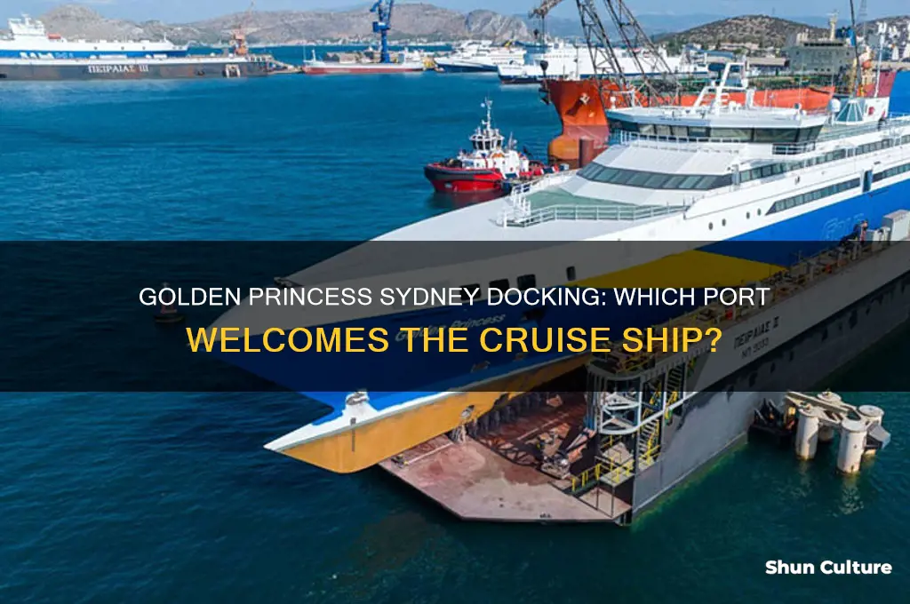 which port does golden princess dock in sydney australia