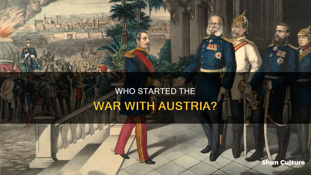 which prussian chancellor deliberately started a war with austria