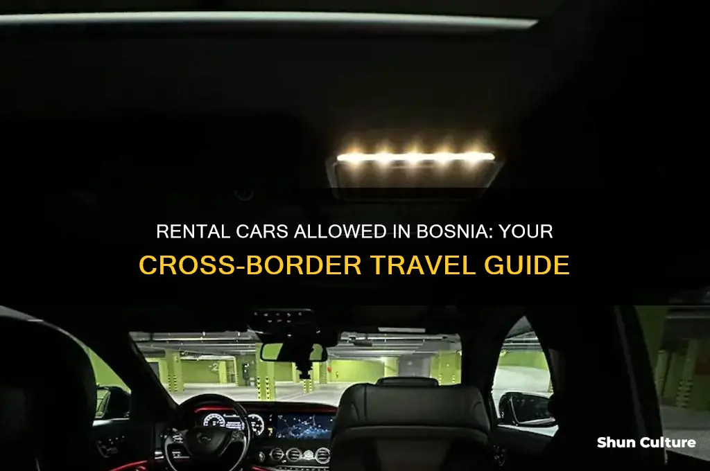 which rental cars can drive into bosnia