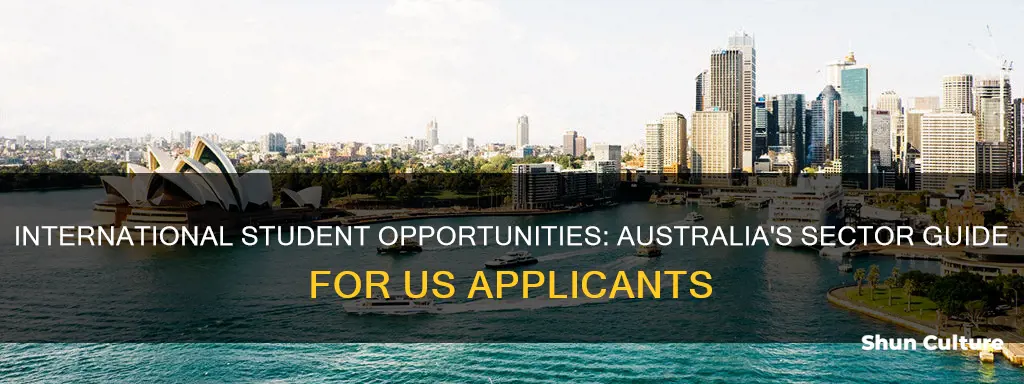 which sector does a us student apply to australia