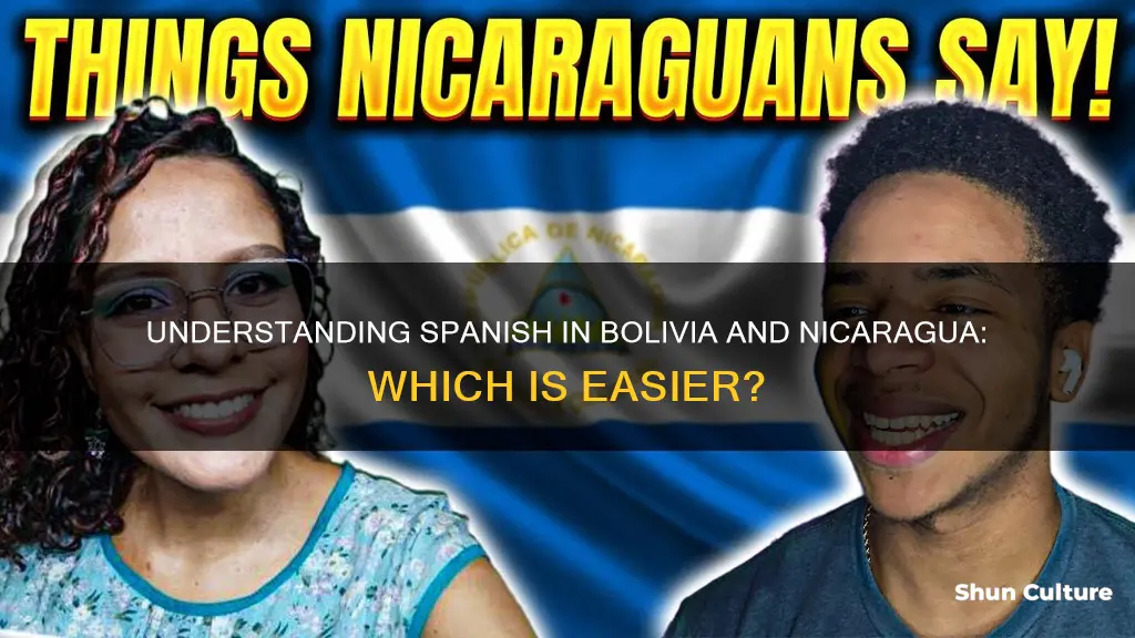 which spanish is easier to understand bolivia or nicaragua