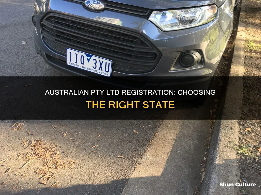 which state to register australian pty ltd