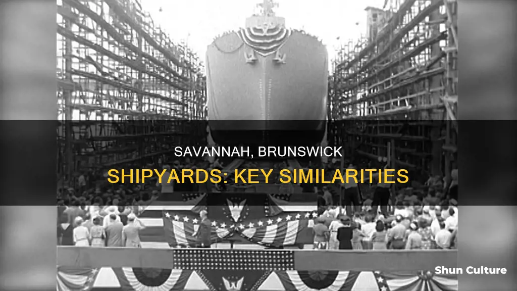 which statement about the savannah and brunswick shipyards is true