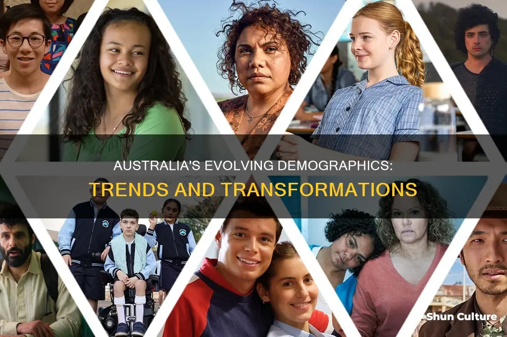 which statement accurately describes the changing demographics of australia