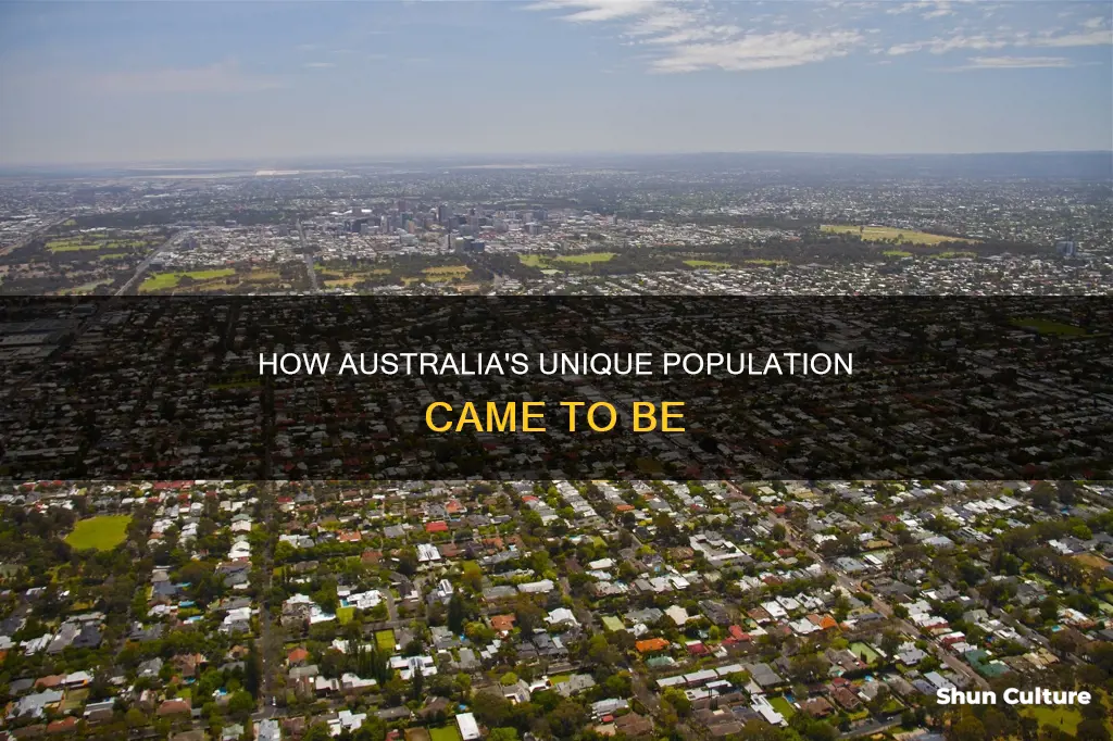 which statement most likely explains the population settlement of australia