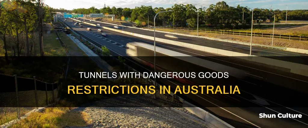 which states have dangerous goods restrictions in tunnels in australia