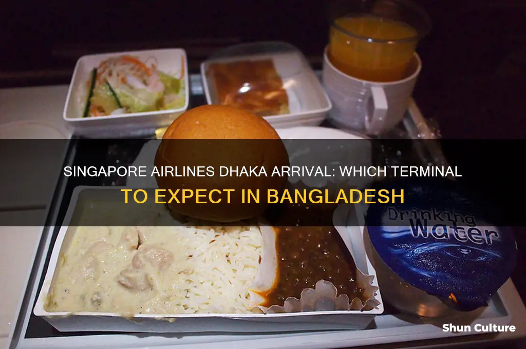 which terminal does singapore airline arrive from dhaka bangladesh