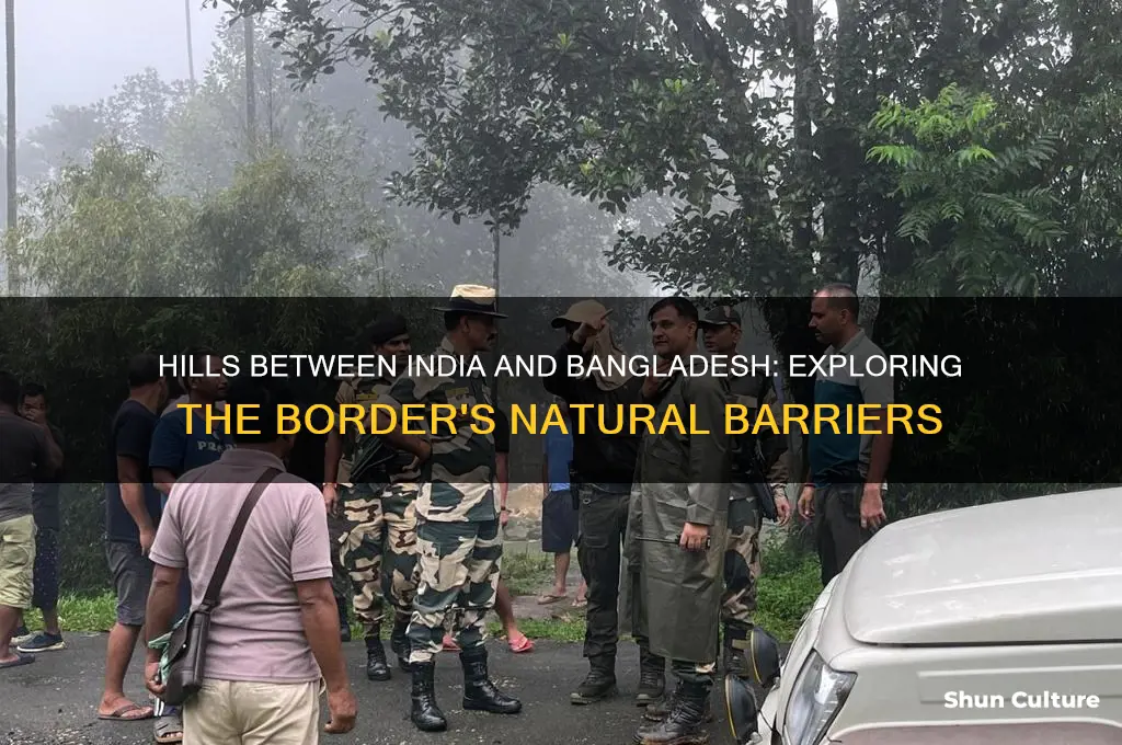 which three hills lie between india and bangladesh