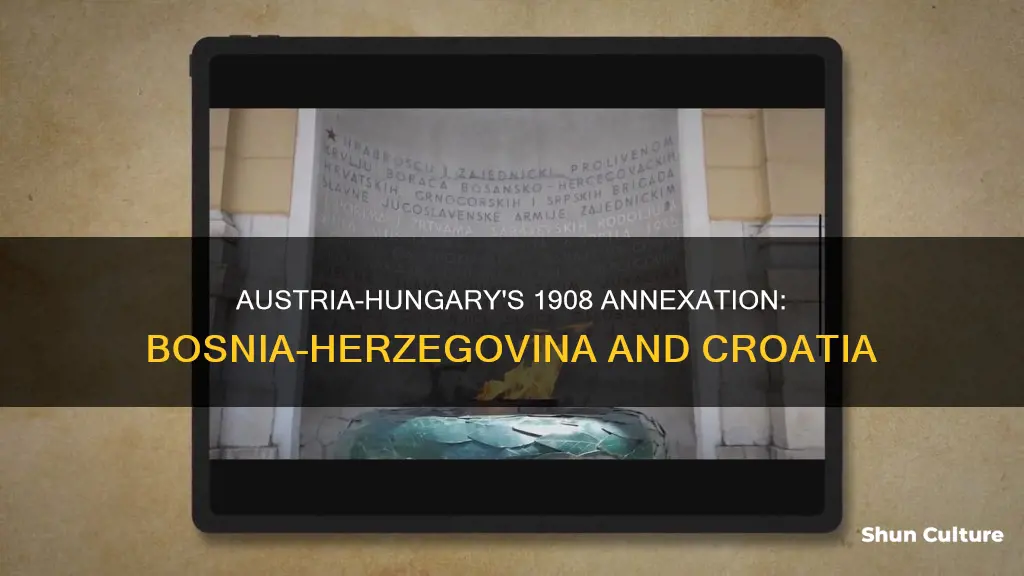 which two areas where annexed by austria-hungary in 1908