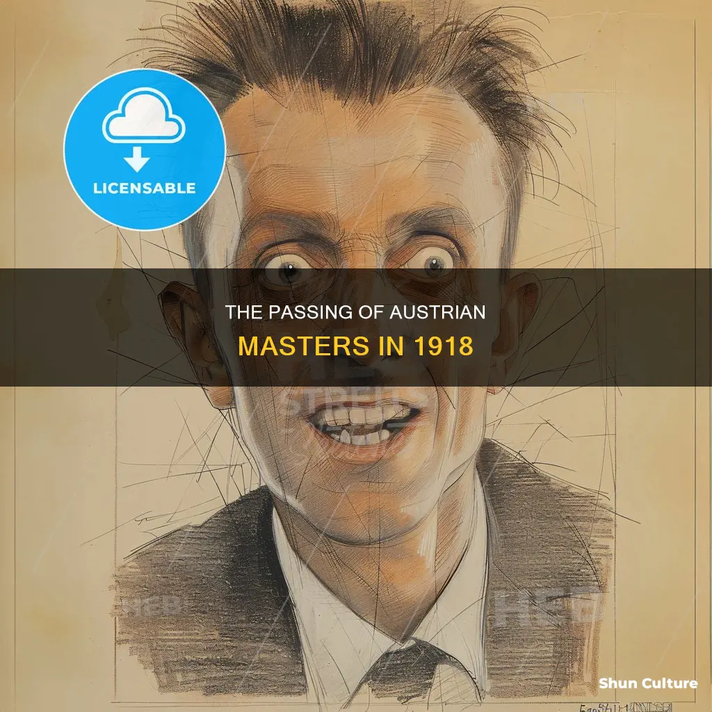 which two famous austrian painters died in 1918