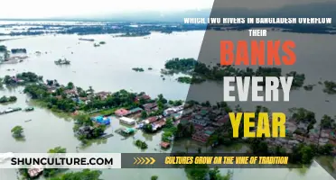 Annual Flooding in Bangladesh: Two Rivers Overflowing Their Banks Yearly