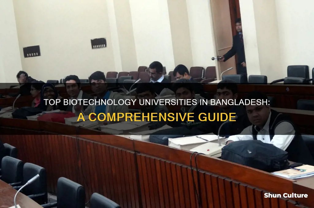 which university is best for biotechnology in bangladesh