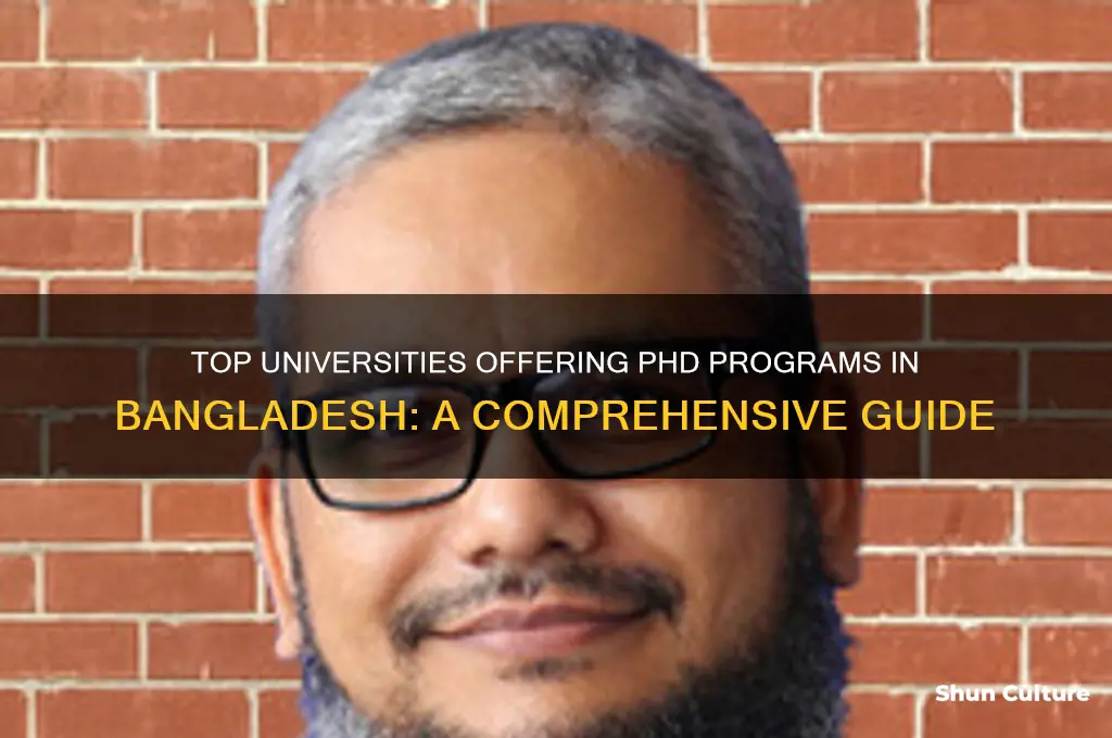 which university provide phd in bangladesh