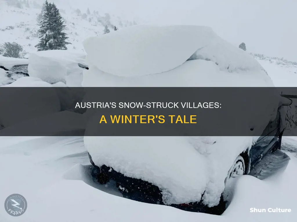 which villages in austria are affected by heavy snow