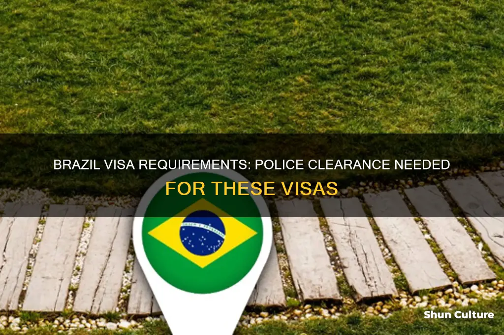 which visas require a police clearance brazil