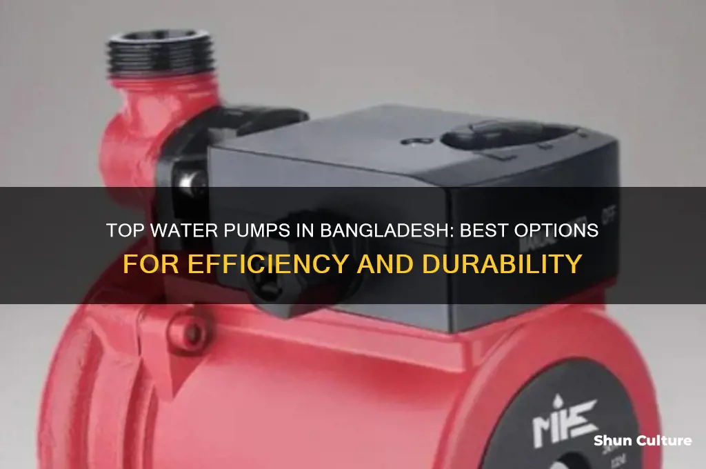 which water pump is best in bangladesh