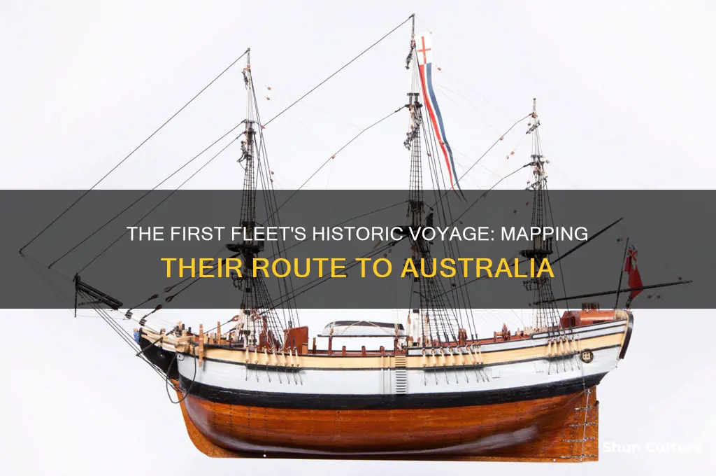 which way did the first fleet travel to australia