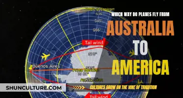Planes' Path: Australia to America