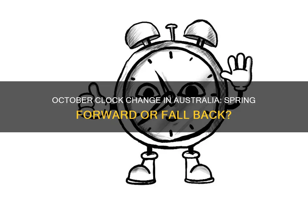 which way do the clocks go in October in australia