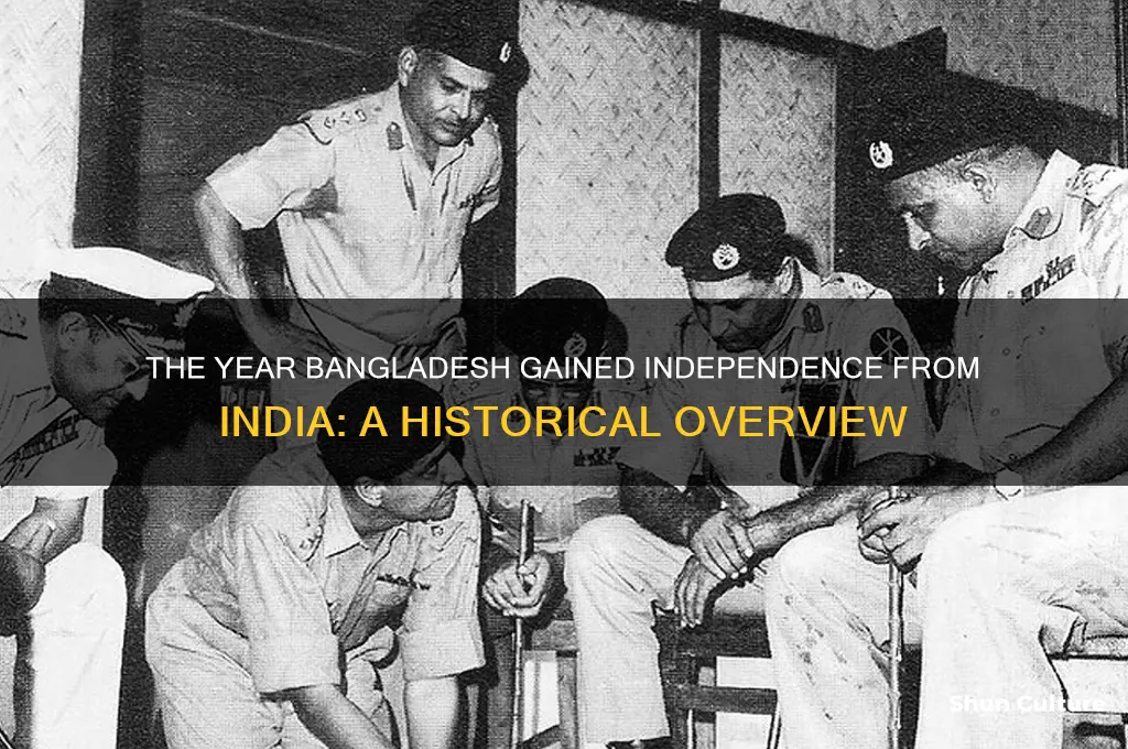 which year bangladesh divided from india