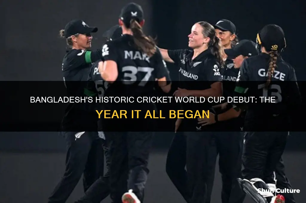 which year bangladesh played first world cup in cricket