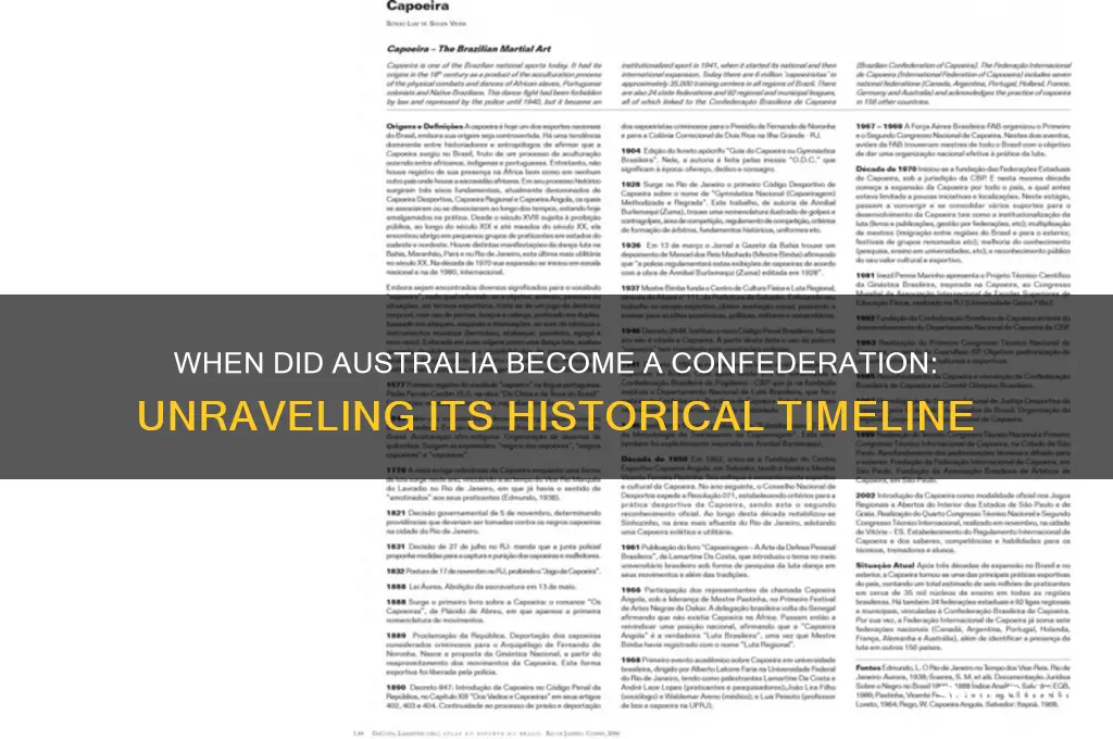 which year is australia confederation