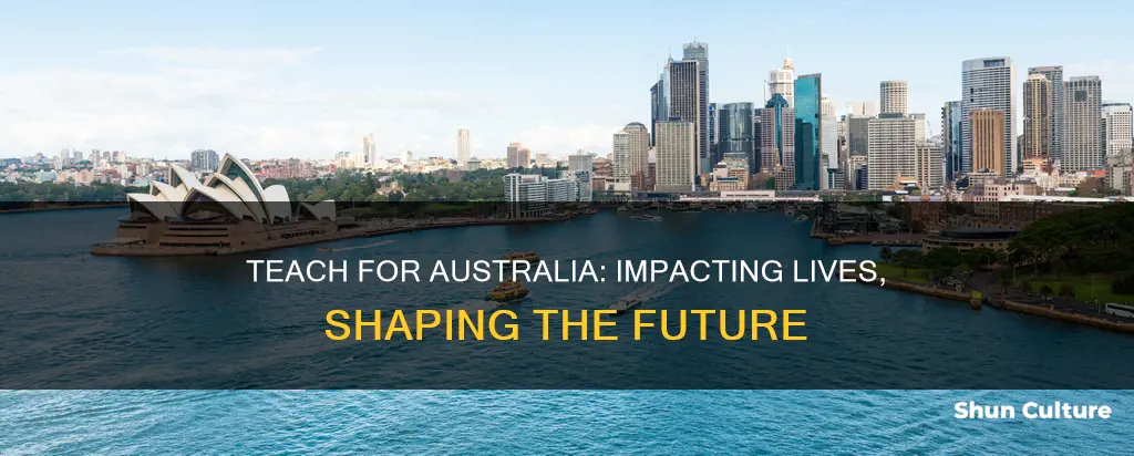 why apply for teach for australia