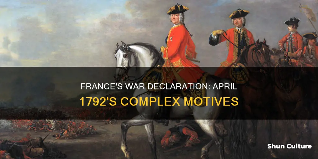 why april 1792 france declares war on austria and prussia