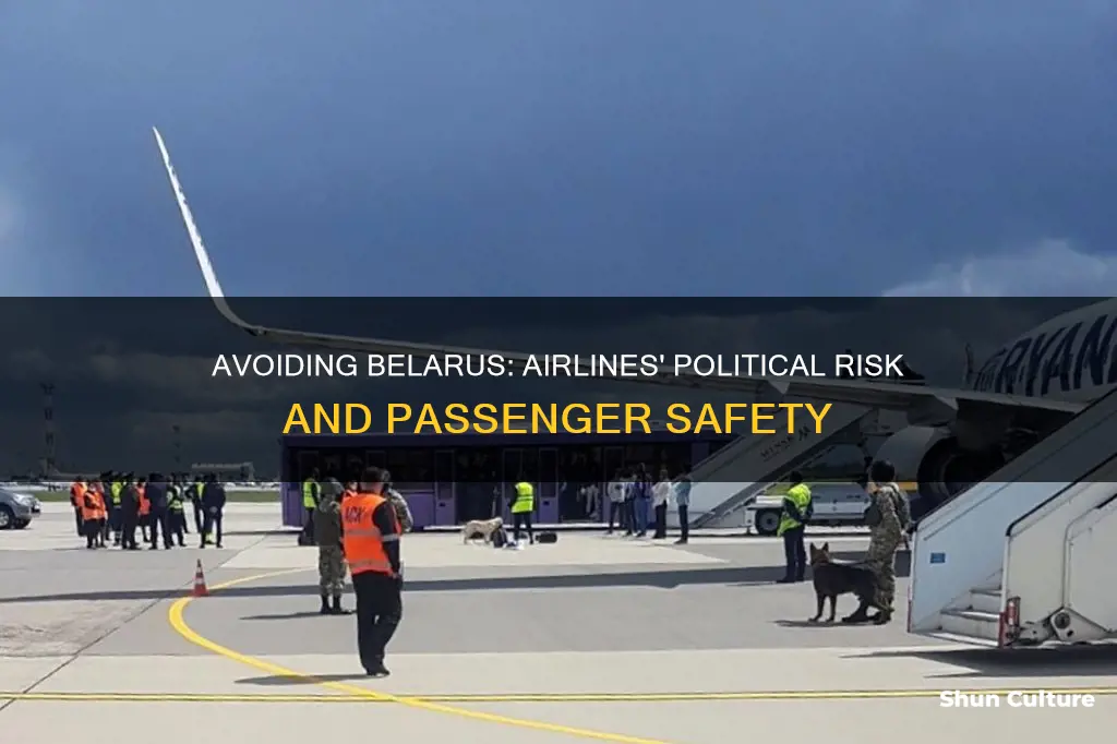 why are airlines avoiding belarus