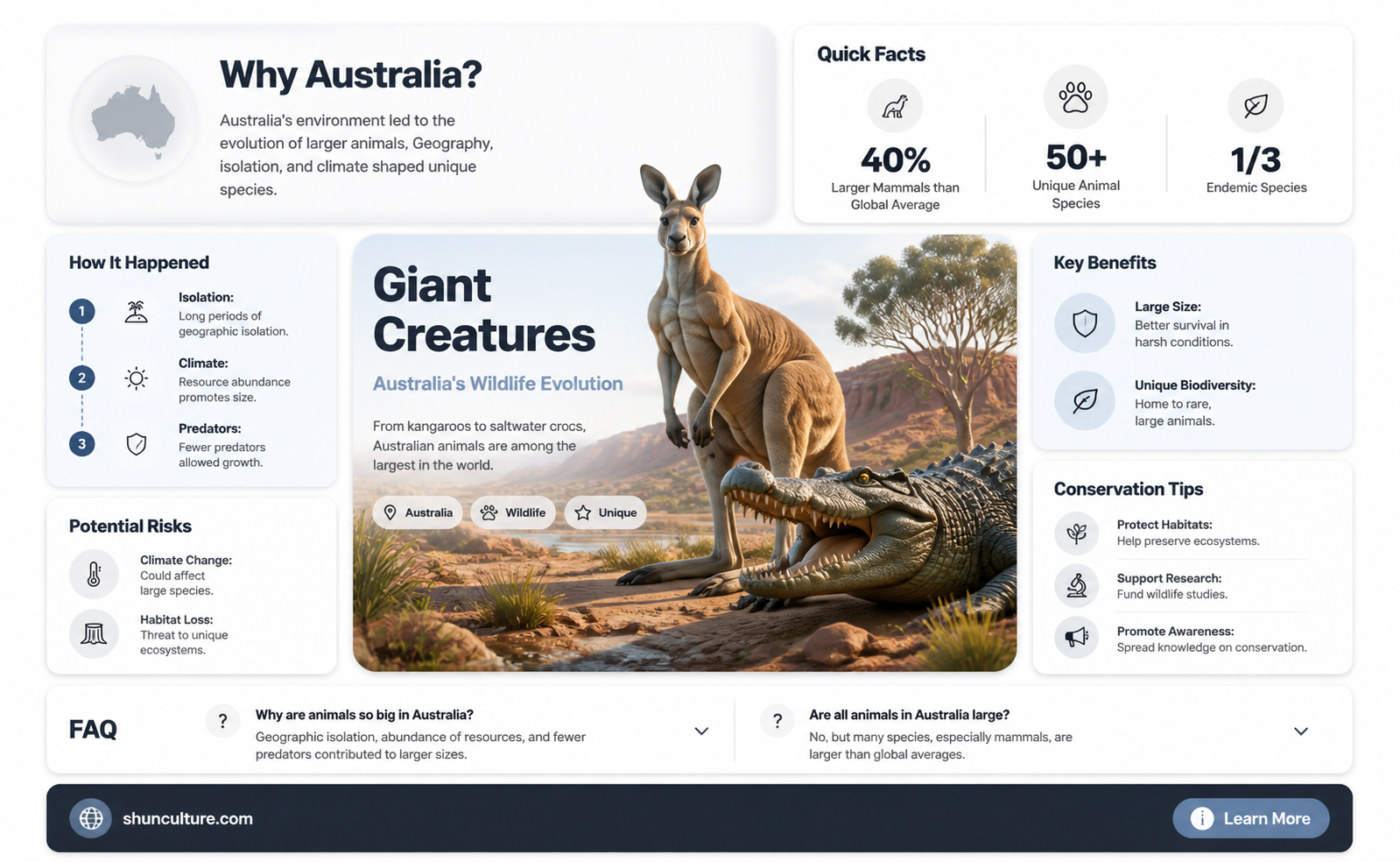 are australian animals huge