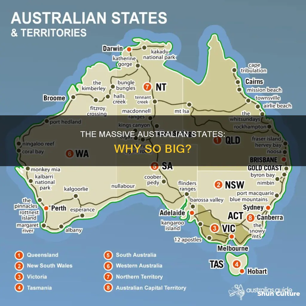 why are australian states so big