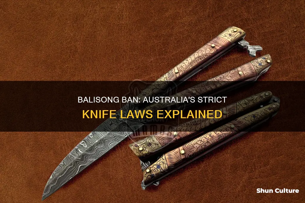 why are balisongs illegal in australia