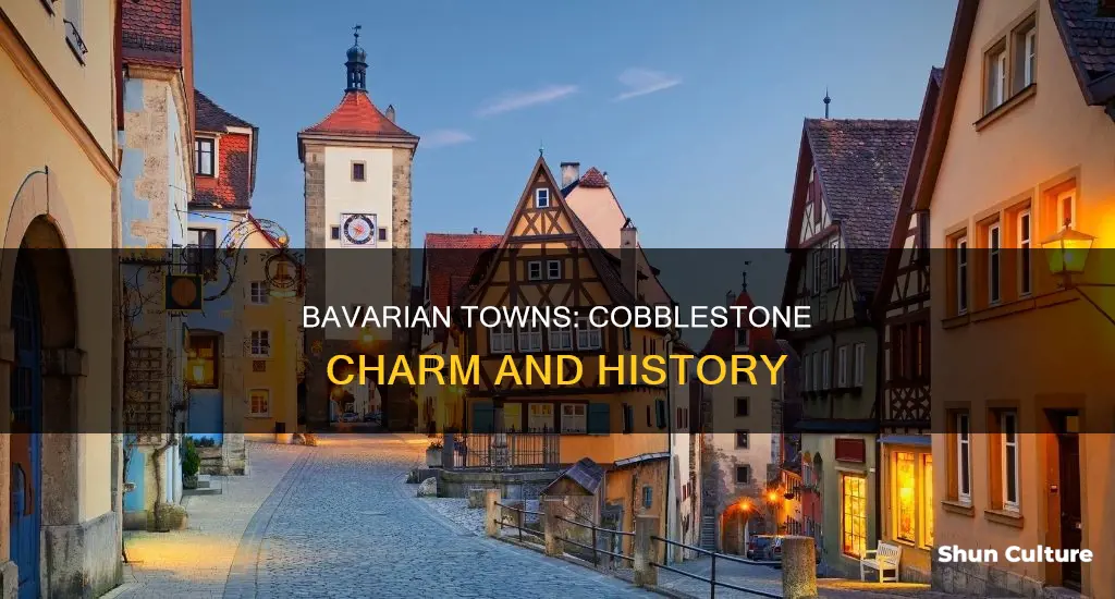 why are bavarian towns cobblestoned