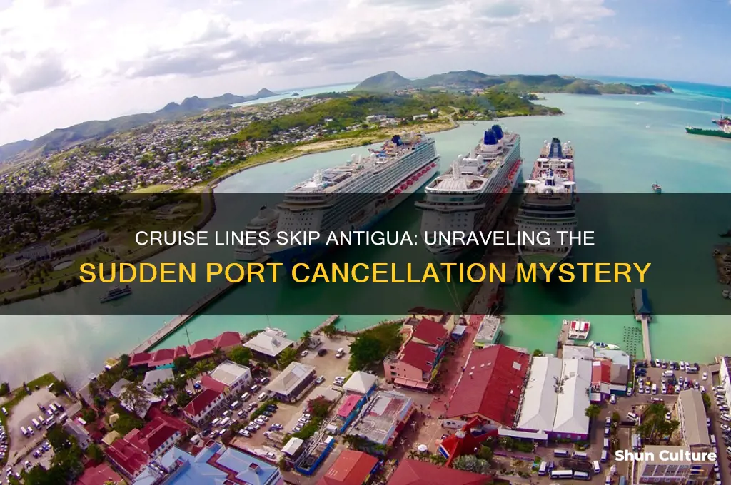 why are cruiselines cancelling stops in antigua